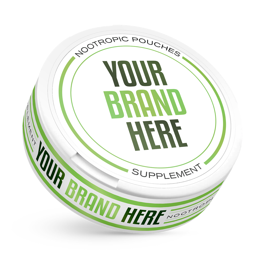 White label supplement pouch can
